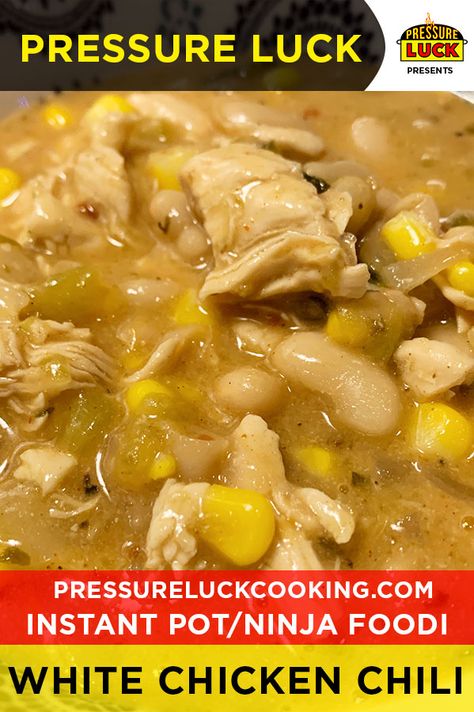 Instant Pot White Chicken Chili | Pressure Luck Cooking Ip Chili, Blue Ribbon Chili, Instant Pot White Chicken Chili, Ip Chicken, Pressure Luck, Chili Cookoff, Ip Recipes, Crockpot White Chicken Chili, White Chili