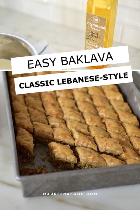 Looking for a classic baklava recipe? Look no further! This guide will teach you how to make this delicious dessert with ease and confidence. Plus, find links to all the recipes you'll need below. Let's get baking! Baklava Recipe Videos, Baklava Recipe Middle Eastern, Baklava Recipe Traditional, Baclavale Recipes Greek, Egyptian Baklava, Arabic Baklava, Baclavale Recipes, Lekvar Recipe, Lebanese Baklava Recipe