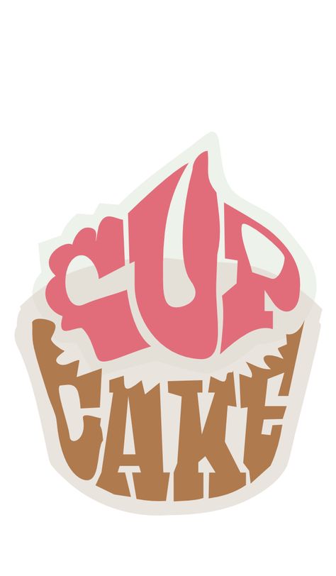 Cupcake made of text by John LeMasney via 365sketches.org Typography Artwork Illustration, Front Design Text, Word Illustration Art, Cupcake Letters, Cupcake Advertisement Poster, Cupcake Poster Design, Word Graphic Design, Food Lettering Typography, Cupcake Graphic Design