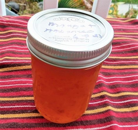 Mango Habanero Jam For Canning, Habanero Mango Jelly, Mango Habanero Jelly Recipe, Mango Habanero Jelly, Mango Habanero Jam, Mango Habanero Jam Recipe, Habanero Jelly Recipe, Habanero Sauce Recipe, Habanero Jelly