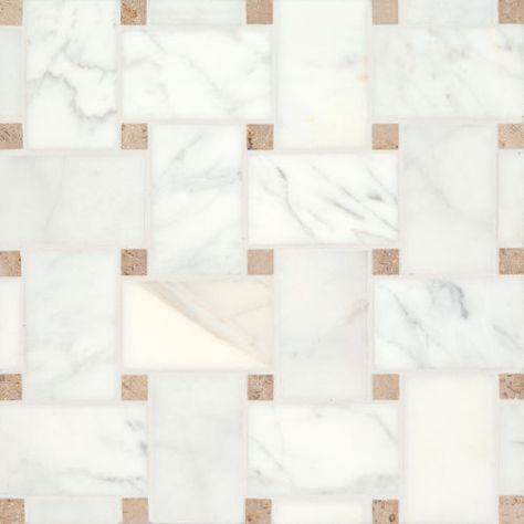 Discover the elegance of our marble mosaic collection, where each piece showcases a unique woven design that is sure to make a striking statement in any setting. Available in ten stunning colorways, this collection offers versatility and sophistication, seamlessly blending with various design styles. These mosaics combine beauty with durability, ensuring that your space exudes timeless charm and quality. Basketweave Tile Floor, Basket Weave Tile, Bedrosians Tile, Farmhouse Renovation, Primary Bath, Vinyl Trim, Primary Bathroom, Honed Marble, Hall Bathroom