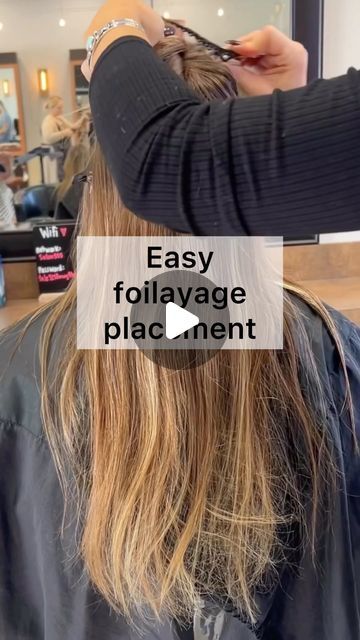 Foilyage Placement, Foilage Balayage Placement, Foilayage Hair, Gold Balayage, Back Of The Head, Pro Tip, Head Start, Way Down, No Way