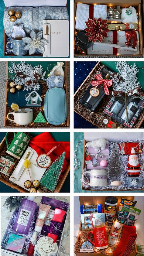 Holiday Gift Sets, Beautiful Boxes for your family and friends, Teenagers and colleagues, many designs, cool sets for any occasion Friend Gift Basket, Gift Ideas Boyfriend, Present For Sister, Mom Gifts Box, Boyfriend Gift Basket, Diy Christmas Presents, Secret Sisters, Teenager Gifts, Get Well Soon Gifts