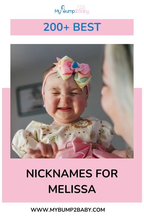 200+ Best Nicknames for Melissa. Nicknames For Ashley, Nicknames For Sophia, Melissa Meaning Names, Nicknames For Olivia, Nicknames For Elizabeth, Cool Nicknames, Melissa Name, Nicknames For Girls, Good Nicknames