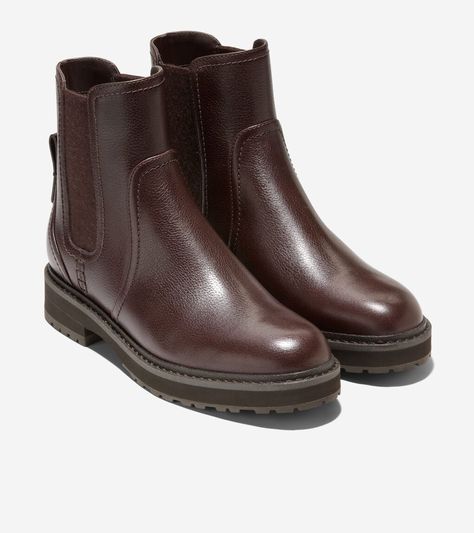 Cole Haan Boots, Chelsea Boots Women, 4 Inch Heels, Lug Sole, Medium Brown, Cole Haan, Chelsea Boots, Chelsea, Womens Boots