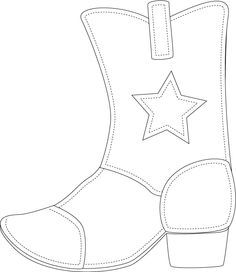 Rodeo Crafts, Wild West Crafts, Cowboy Boot Crafts, Appliqué Patterns, Cowboy Theme Party, Cowboy Crafts, Wild West Theme, Easter Templates, Cowgirl Baby