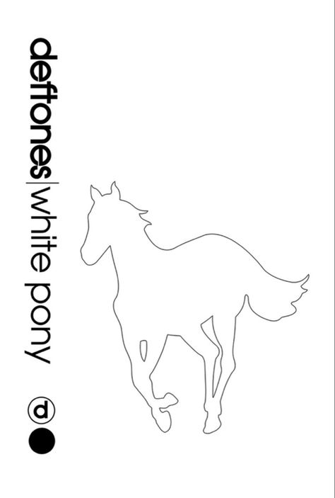 Deftones Poster White Pony, Deftones White Pony Wallpaper, Deftones Horse, White Pony Deftones, Deftones Poster, Deftones White Pony, Poster Business, Poster Project, Music Illustration