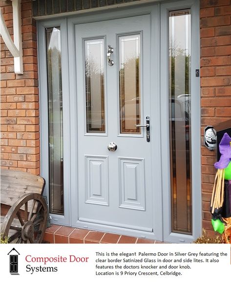 Front Door Frosted Windows, Pvc Front Door Ideas, Front Door Upvc, Pvc Door Makeover, Upvc Back Door, Internal Porch Doors, Porch Door Ideas, Front Door Ideas Uk, Porch Doors Uk