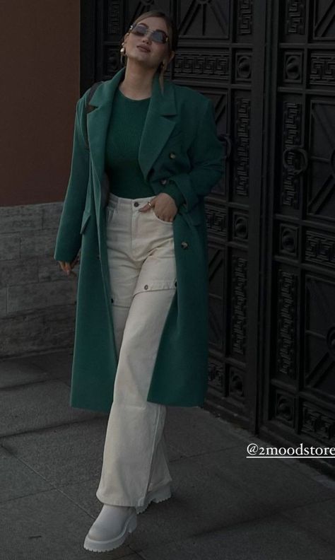 Classy Spring Outfits, Green Outfits, Classy Winter Outfits, Stylish Fall Outfits, Winter Fashion Outfits Casual, Green With Envy, Day Outfits, Everyday Fashion Outfits, Casual Day Outfits