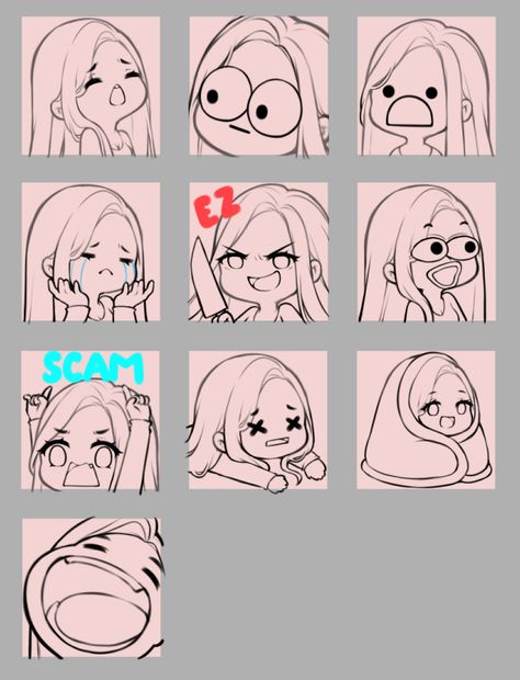 Drawing Face Expressions, Chibi Sketch, 캐릭터 드로잉, Drawing Expressions, Cartoon Faces, Chibi Drawings, Face Expressions, Anime Drawings Tutorials, Art Tutorials Drawing