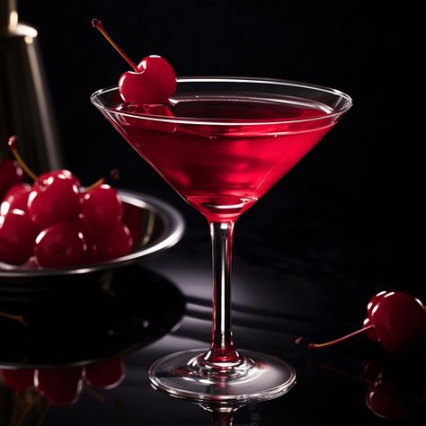 Ingredients: Vodka:1.5 oz · Cherry Liqueur:0.5 oz · Grenadine:0.5 oz · Cola:2 oz · Maraschino Cherry:1 · Garnish:1 lemon twist Cherry Bomb Drink, Bomb Drinks, Brandy Cocktails, Cherry Syrup, Blossom Cherry, Cherry Brandy, Cherry Liqueur, Cherry Cocktail, Canned Cherries