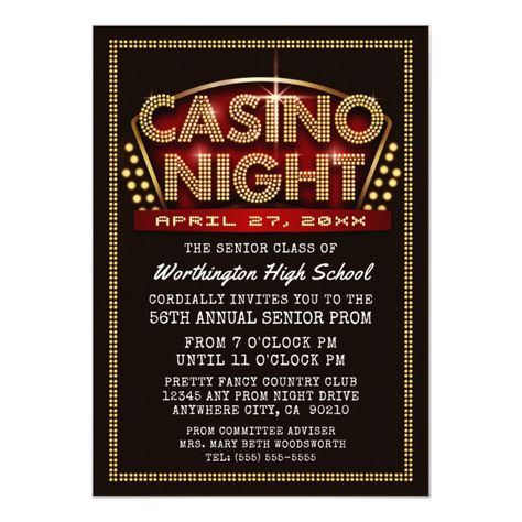 Black Tie Birthday Party, Black Tie Birthday, Casino Prom, Vegas Prom, Casino Christmas, Prom Invitations, Prom Games, Photo Booth Signs, Blackjack Table