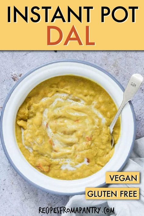 Instant Pot Dal is a healthy protein-packed meatless meal that is loaded with delightfully aromatic spices. So quick and easy, this is a versatile dish that is perfect for meal prep, batch cooking, and for serving up on those busy weeknights! Click through to get this awesome recipe!! #instantpot #instantpotrecipes #pressurecooker #pressurecookerrecipes #instantpotdal #pressurecookerdal #dal #veganrecipes #glutenfreerecipes Guyanese Dhal Recipe, Instant Pot Dal, Dhal Recipe, Meatless Meal, Fantastic Recipes, Meatless Recipes, Keto Friendly Desserts, Easy Instant Pot Recipes, Prep Recipes