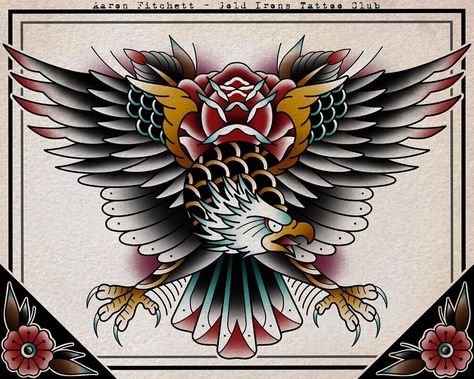 Eagle Chest Tattoo Men Traditional, American Traditional Eagle Chest Tattoo, Traditional Eagle Chest Tattoo, American Traditional Chest Piece, Big Traditional Tattoo, Traditional Owl Tattoos, Eagle Chest Tattoo, Traditional Eagle, Traditional Eagle Tattoo