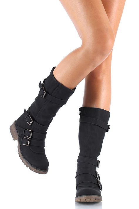 Boots For Ladies, Shoe Shine, Calf Boots, Mid Calf Boots, Out Of Style, Low Heels, Mid Calf, Black Gray, Womens Boots