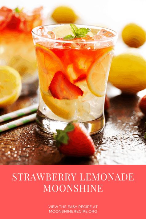 Strawberry Lemonade Moonshine 3 Strawberry Lemonade Moonshine Recipe, Strawberry Moonshine Recipe, Strawberry Moonshine, Moonshine Cocktails, Moonshine Recipe, Strawberry Lemonade Recipe, Moonshine Still, Moonshine Recipes, Wedding Cake Recipe