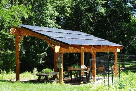 Solar Panel Roof, Solar Pergola, Gazebo Lighting, Canopy Architecture, Backyard Canopy, Garden Canopy, Diy Canopy, Patio Canopy, Solar Roof