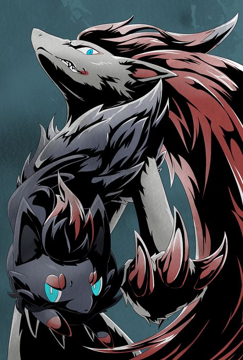 Zoroark Fanart, Zoroark Art, Goofy Pokemon, Zorua Pokemon, Dark Type Pokemon, Pokemon Zoroark, Zoroark Pokemon, Rayquaza Pokemon, Witcher Wallpaper