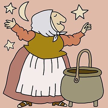 "strega nona" Sticker for Sale by carolynhallock | Redbubble Strega Nona Aesthetic, Strega Nona Costume, Strega Nona Tattoo, Strega Nona, Traditional Tattoo, Linocut, Interesting Art, Science Poster, Top Artists