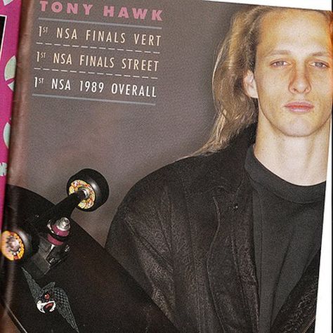 Legendary skater and dad, @tonyhawk, used to let it ride!🤘 #FamousLonghairFriday Tony Hawk 80s, Tony Hawk Video Game, Tony Hawks Underground, Tony Hawk Pro Skater 2, Birdhouse Skateboards, Tony Hawk Skateboard, Bones Brigade, Rail Guard, Vintage Skate