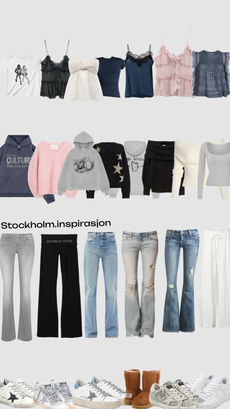 Stockholm stil💋 Stockholm Stil, First Day Of School Outfit, Clothing Staples, Stockholm Fashion, Cute Everyday Outfits, Summer Fashion Outfits, School Fashion, New Wardrobe, School Outfits