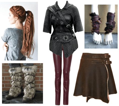 Httyd Outfits, Red Leather Leggings, Brown Fur Boots, The Hidden World, Movie Inspired Outfits, Viking Clothing, Future Outfit, Outfit Maker, Outfit Shoplook