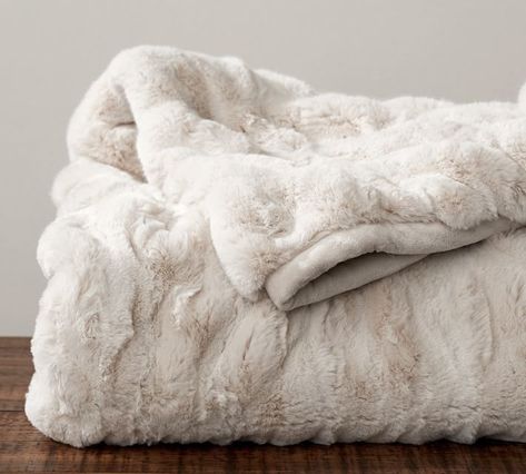 Ruched Faux Fur Throw - Ivory #loveit #love #shopping #style #shopstyle #affiliatelink #art #design #Home #homedecor #homedesignideas Cable Knit Throw, Comfy Blankets, Faux Fur Blanket, Grey Throw, Fur Blanket, Fur Throw, Thrown Pottery, Cozy Throws, Faux Fur Throw