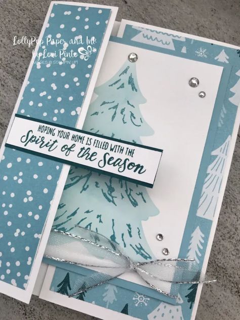 Merriest Trees Stampin Up Card Ideas, Stampin Up Merriest Trees 2023, Merriest Trees Stampin Up Cards, Stampin Up Christmas Cards 2023, Stampin Up Christmas Cards 2023-2024, Beary Christmas, Stampin Pretty, Accordion Fold, Homemade Christmas Cards