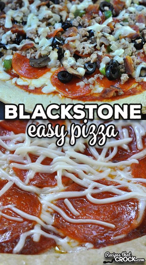 If you are looking for the perfect pizza recipe, check out this Easy Blackstone Pizza recipe. You can easily customize it to your preferences! via @recipescrock Blackstone Pizza, Pizza Oven Recipes, Blackstone Recipes, Cooking Pizza, Pizza Recipes Easy, Pizza Ingredients, Perfect Pizza, Pot Roast Recipes, Easy Pizza