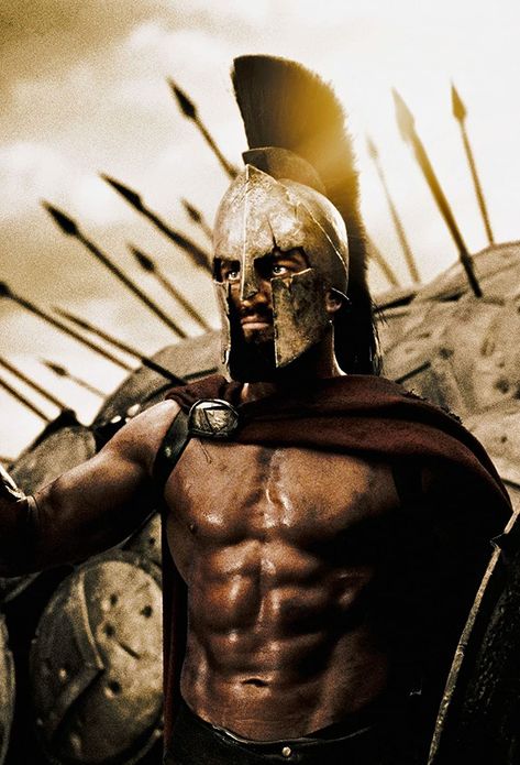 300 Leonidas, Abs Of Steel, Warrior Training, 300 Workout, King Leonidas, 300 Movie, Roman Armor, Spartan Tattoo, Greek Warrior