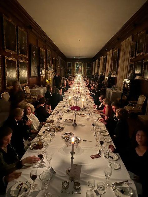 Charles Spencer shares glimpse inside lavish dinner party celebration at stunning Althorp home Black Tie Dinner Party, Xmas Dinner Party, Princess Diana Memorial, Lavish Dinner, Intimate Lighting, Diana Memorial, Lunch Party, Charles Spencer, Xmas Dinner