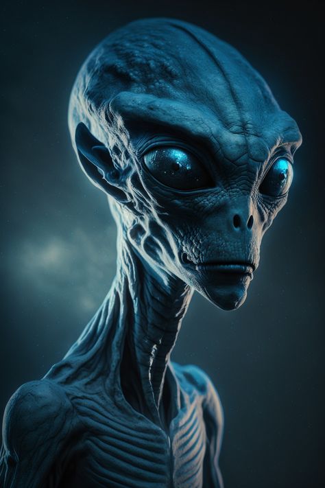 Alien 3d Art, Pictures Of Aliens, Alien Portrait, Che Guevara Art, Alien Pictures, Predator Alien Art, Alien Life Forms, Ufo Art, Alien Artwork