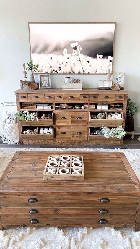 Pantry Counter, Farmhouse Tv Console, Frame Tv Frame, Tv Stand Ideas, Wooden Pantry, Farmhouse Tv, Tv Stand Decor, Rustic Tv Stand, Farmhouse Tv Stand