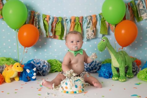 Baby Dinosaur Party, Backdrops Kids, Baby Cake Smash, Dino Birthday Party, Dinosaur Themed Birthday Party, Smash Cake Boy, 1st Birthday Cake Smash, Dinosaur First Birthday, Cake Smash Backdrop