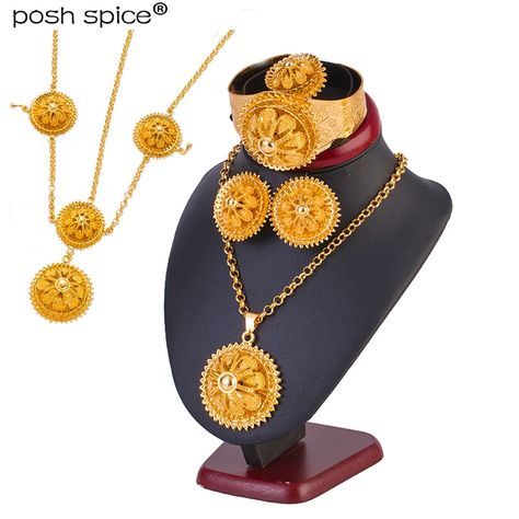 Cheap Jewelry Sets, Buy Directly from China Suppliers:Ethiopian Jewelry Set Dubai Gold Color Hair Pice/Pendant Chain/Earing/Ring/Bracelet Eritrea Africa Habesha Wedding Gift Enjoy ✓Free Shipping Worldwide! ✓Limited Time Sale ✓Easy Return. Chain Earing, Gold Color Hair, Habesha Wedding, Ethiopian Jewelry, Cheap Jewelry, Bangle Set, Color Hair, Ring Bracelet, Jewelry Set