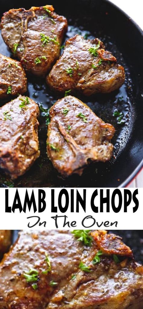 Baby Lamb Chops Recipes, Oven Roasted Lamb Chops, Veal Loin Chop Recipes, Broiled Lamb Chops Recipes, Lamb Loin Chops Recipes, Lamb Chop Recipes Baked In Oven, Lamb Chops In Oven, Lamb Chops In The Oven, Baked Lamb Recipes