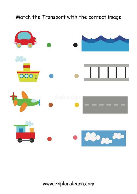 Worksheets :: Kindergarten-UKG :: Transport :: Free Worksheets - Get Free download worksheets for play school, lkg, ukg,nursery, class 1 Transportation For Kindergarten, Means Of Transport Worksheet, Worksheets For Playgroup, Transportation Worksheet, Means Of Transport, Holiday Homework, Worksheets Kindergarten, Safety Awareness, Play School