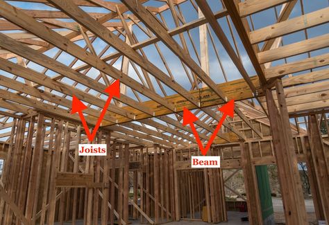 What is a Ceiling Joist | Complete Building Solutions Ceiling Joists Framing, Joist Ceiling, Home Building Tips, Building Tips, Roof Framing, Structural Engineering, Residential Building, Renovation Project, Minneapolis