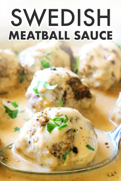 Easy Swedish Meatball Sauce, Swedish Meatball Sauce Recipe, Meatball Sauce Recipe, Meatballs Sauce Recipe, Swedish Meatball Sauce, Swedish Meatballs Easy, Meatball Sauce, Meatball Recipes Easy, Frozen Meatballs