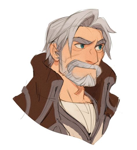 Dnd Character Design Male, Old Woman Drawing, Man Character, Character Design Male, Character Design References, Illustration Character Design, Character Creation, Dnd Characters, Grey Hair