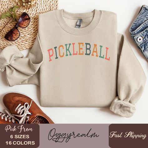 Pickleball Sweatshirt Pickleballer Pickleball Sweater Gift for - Etsy Pickleball Gifts, Letter Sweatshirt, Pickleball Shirt, Balls Shirt, Pickleball Gift, Pickle Ball, Sport Sweater, Sports Lover, Sweater Gift