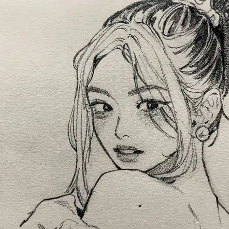 Seni Korea, Indie Drawings, Animation Art Sketches, Arte Sketchbook, Art Drawings Sketches Creative, Realistic Art, Hand Art Drawing, A Pencil, Art Poses