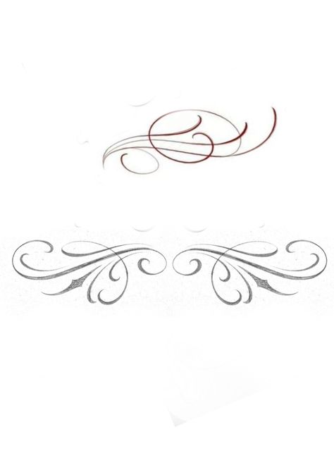 Small Filigree Tattoo, Negative Shading Tattoo Letters, Flourished Calligraphy Alphabet, Round Tattoo Ideas, Filigree Tattoo Designs, Filigree Outline, Tattoo Practice Stencils, Tattoo Branding, Scroll Tattoos