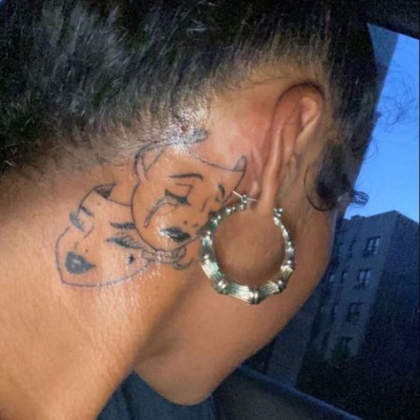 Two Face Tattoo, Face Tattoos For Women, Girl Neck Tattoos, Rib Tattoos For Women, Cute Tats, Two Face, Pretty Tattoos For Women, Dope Tattoos For Women, Instagram Tattoo