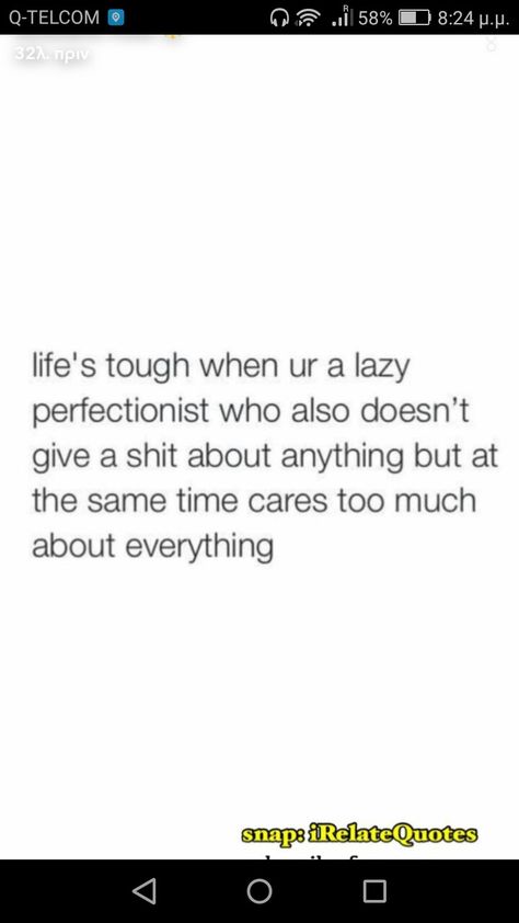 INTP TO THE T WELL ATLEAST FOR ME LOL Lazy Perfectionist, Its Hard, Myers Briggs, Describe Me, I Can Relate, Infj, Real Talk, Relatable Quotes, Beautiful Words