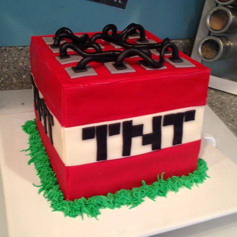 Minecraft Tnt Cake Ideas, Minecraft Tnt Birthday Cake, Cake Ideas For 8 Year Boy, Minecraft Warden Cake, Cake For 8 Year Boy, Minecraft Dungeons Cake, Birthday Cake For 8 Year Boy, Birthday Cake For 6 Year Boy, Birthday Cake For 7 Year Boy