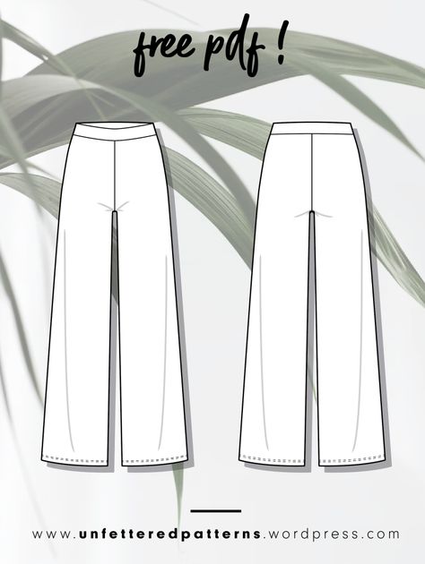 Wide Leg Pants Pattern Free, Unfettered Patterns, Lounge Pants Sewing Pattern, Pants Knitting Pattern, Pants Pattern Free, Wide Leg Pants Pattern, Pants Patterns, Plus Size Sewing Patterns, Lettering Download