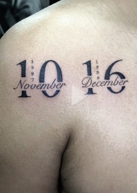 Birthday Date Tattoo Ideas, Birthday Date Tattoos, Finger Tattoos For Couples, Baby Tattoo Designs, Couple Tattoos Unique, Birthday Tattoo, Date Tattoos, Mom Tattoo Designs, Tasteful Tattoos