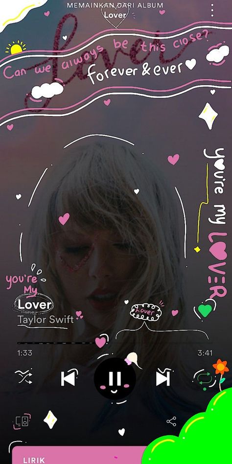 Music Doodle, Spotify Aesthetic, Miss Americana, Collage Des Photos, Music Poster Ideas, Taylor Lyrics, Music Collage, Forever And Ever, Lyrics Aesthetic