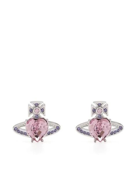 Vivienne Westwood Ariella Earrings, Vivienne Westwood Heart Earrings, Vivienne Westwood Earrings In Ear, Pink Vivienne Westwood, Vivienne Westwood Earrings, Vivienne Westwood Jewellery, Mode Zara, Pretty Jewelry, Girly Jewelry